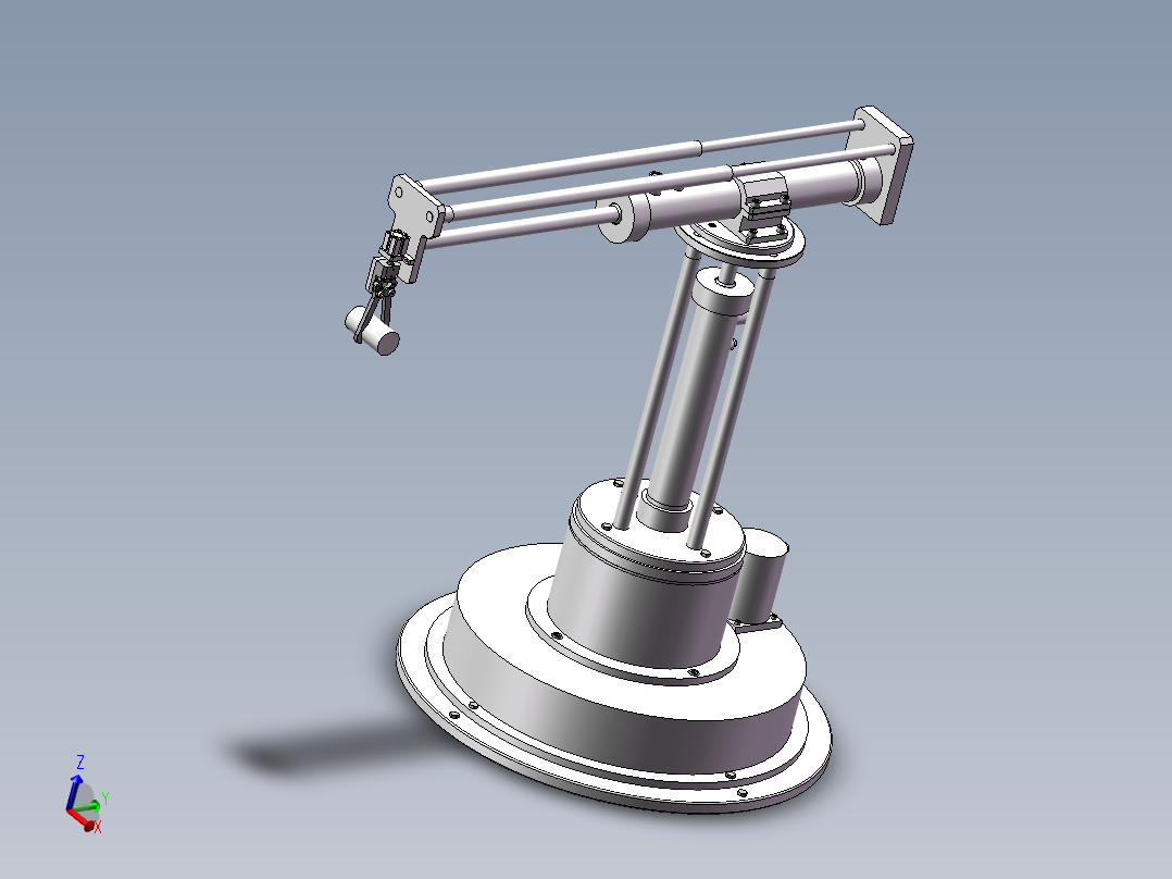 机床自动上下料机械手3d全套图纸+2d工程图