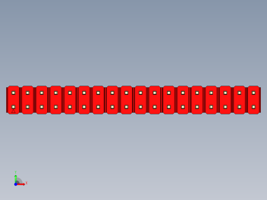 彩色公头100mil（2.54mm）系列-DS1021_red_2x18p_100mil_Type1_rev1.0前视缩略图