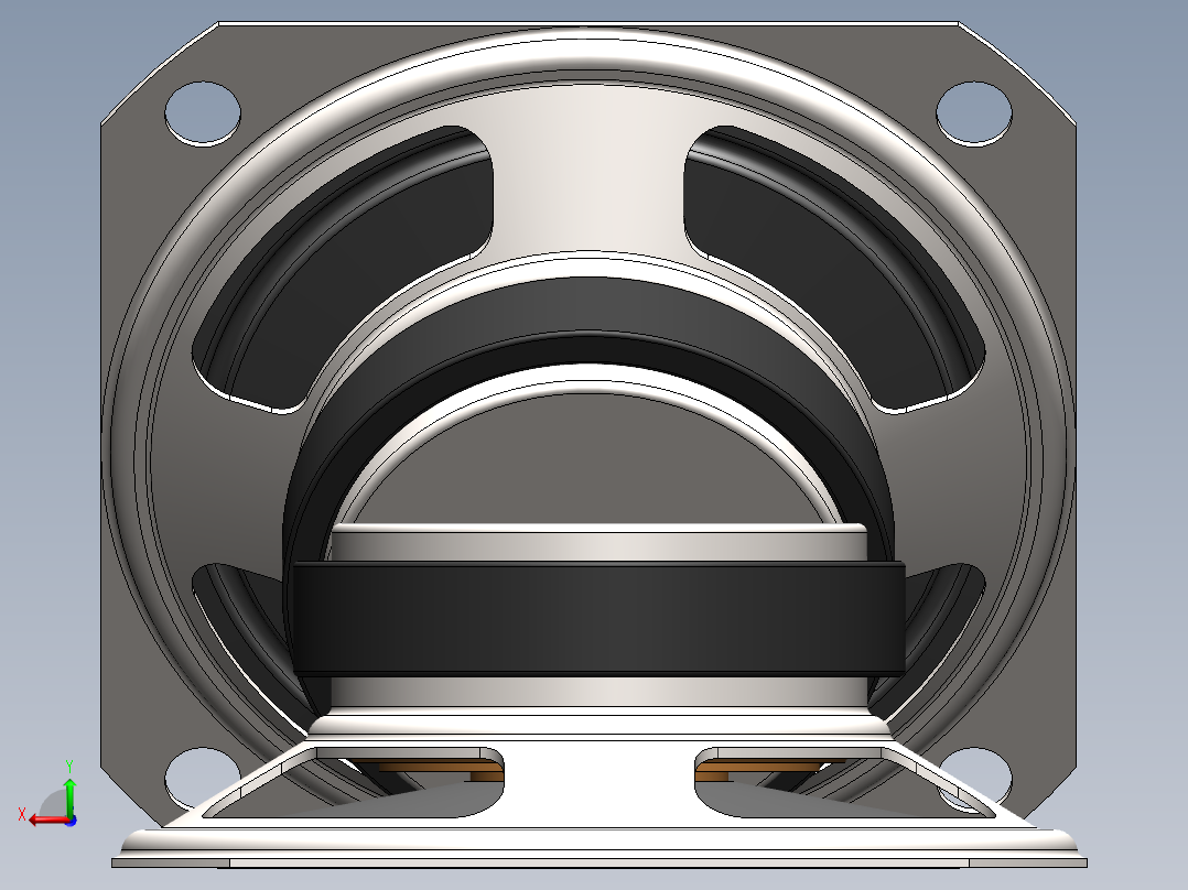 扬声器-喇叭后视图