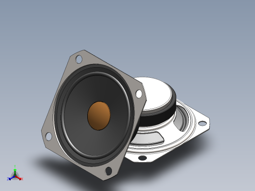 扬声器-喇叭正等轴测缩略图
