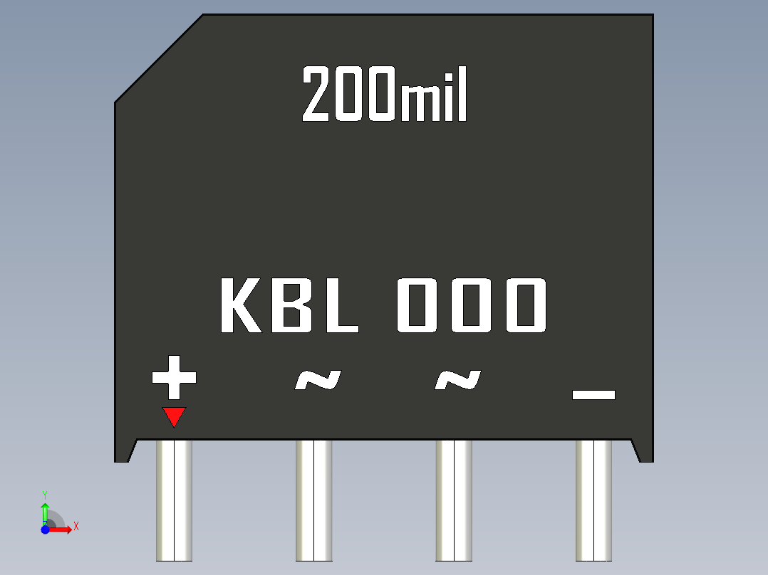 桥式整流器-KBL.STEP前视图