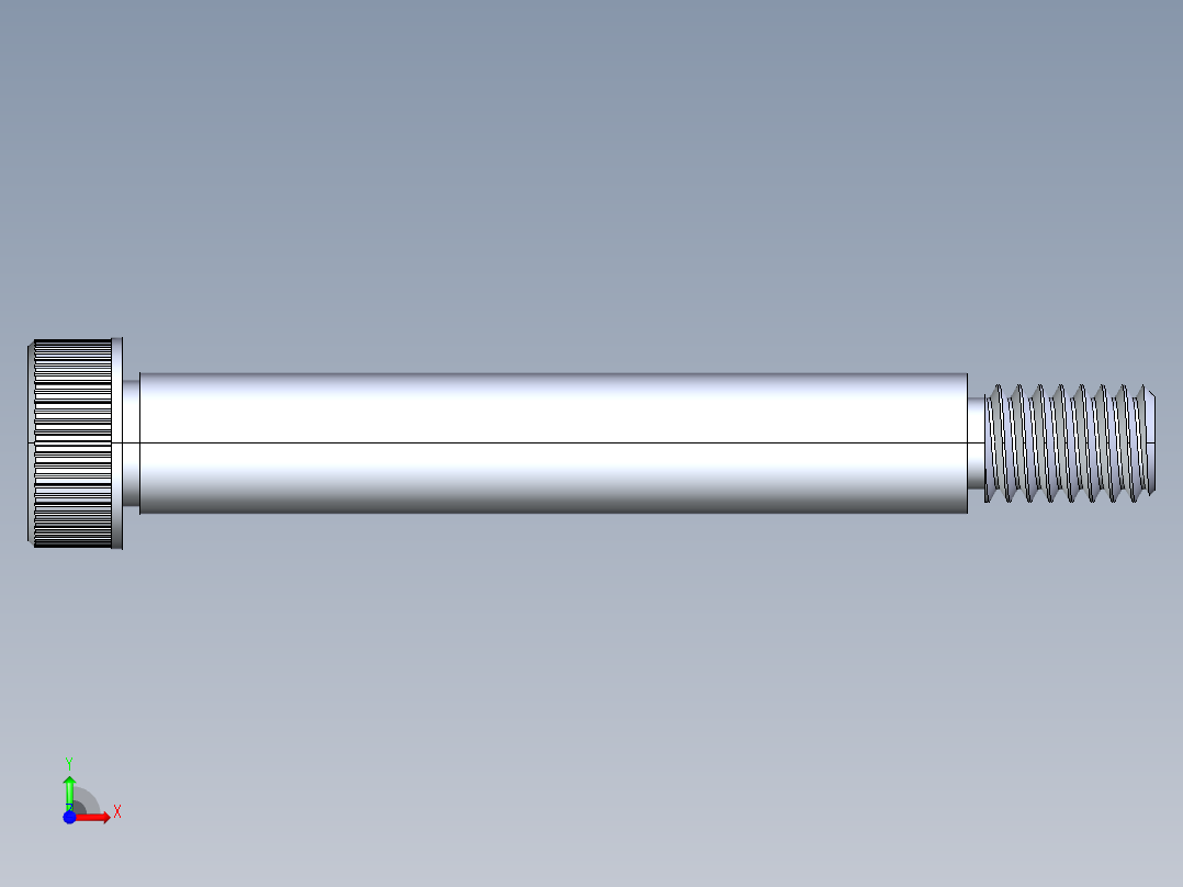 内六角螺螺栓-SB 0.3125-18 x 2.25前视图