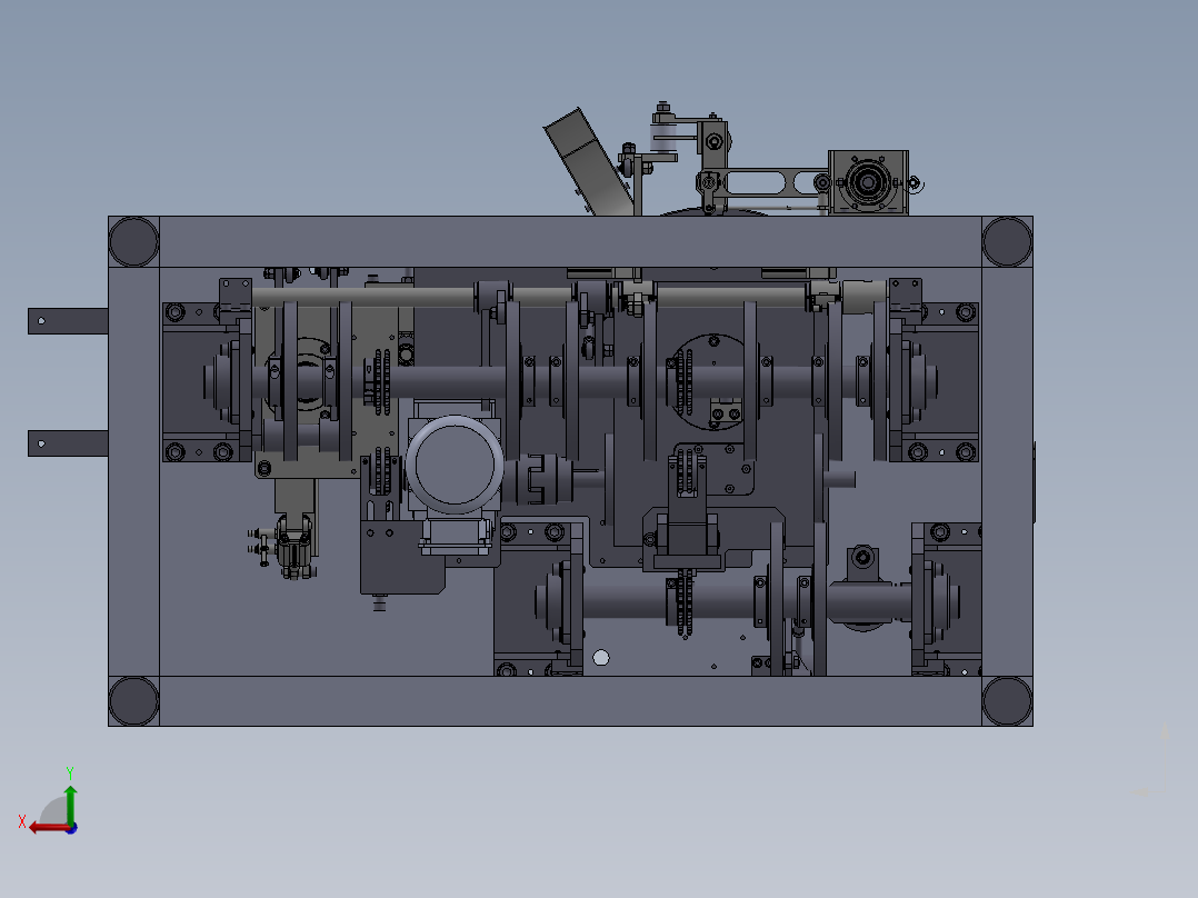 机械组装机设备后视图