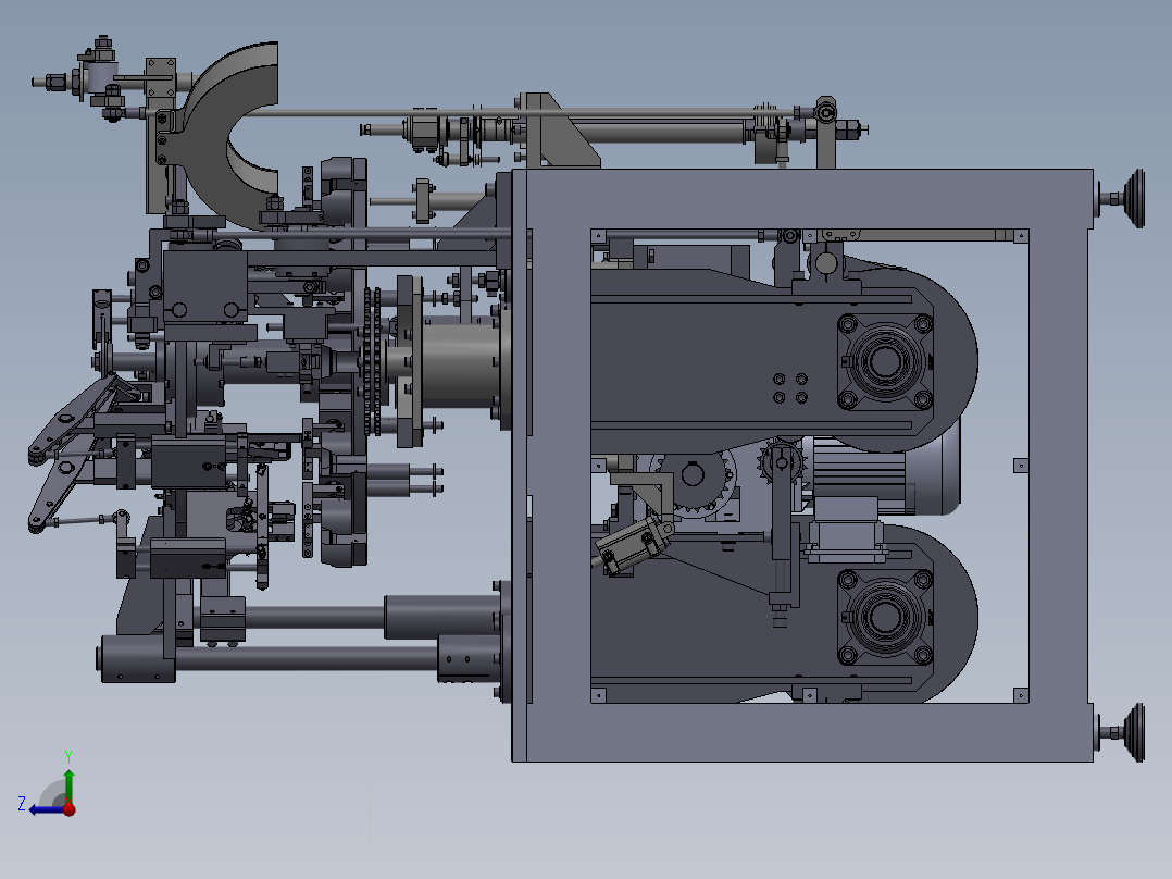 机械组装机设备右视图