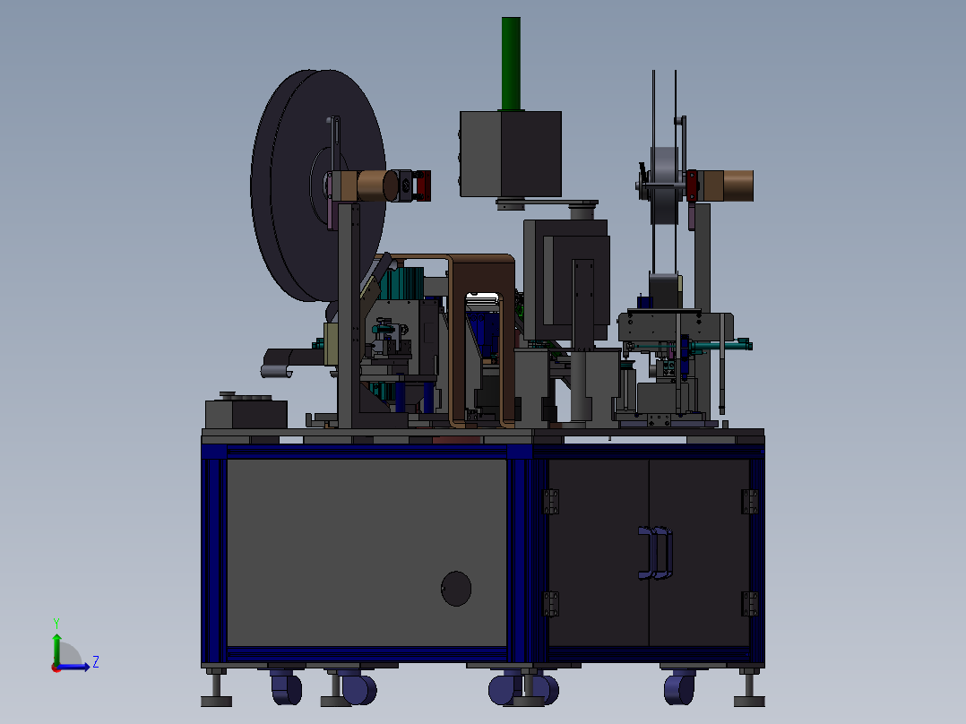 五金件自动组装机左视图