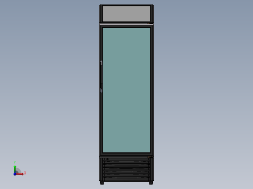 饮料柜总装图前视缩略图