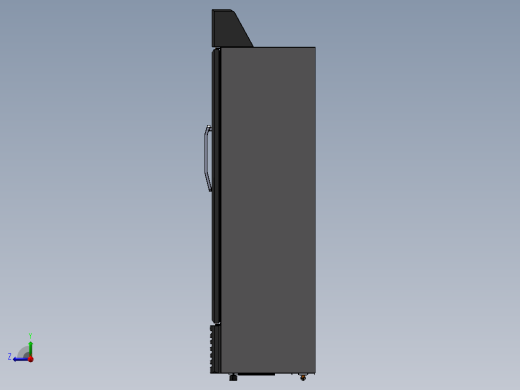饮料柜总装图右视缩略图