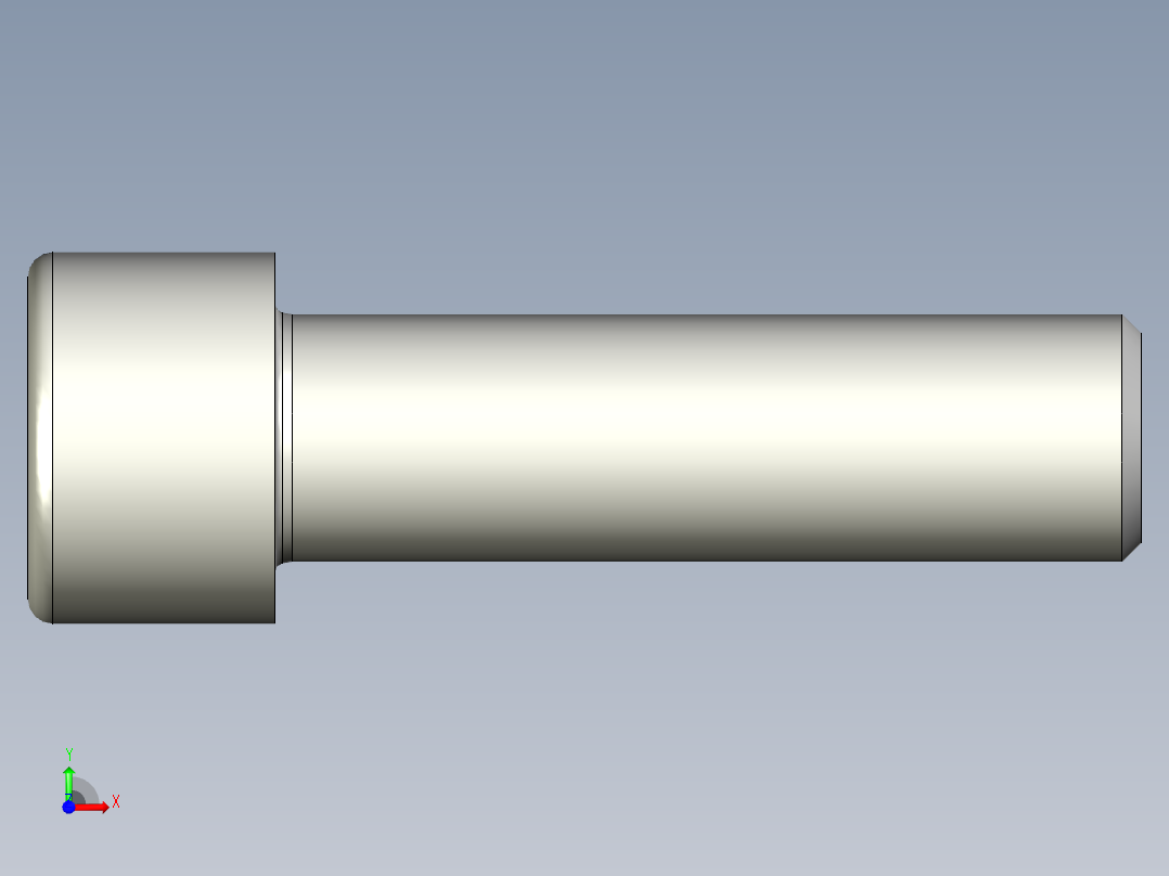 螺钉-DIN_912-M20x70.stp前视图