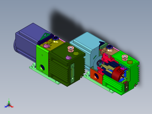 静音实验室爱德华旋片rv12真空泵