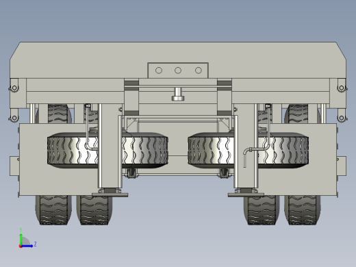 17.5大板挂车三维总装左视缩略图