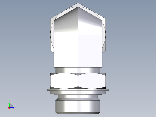 卡套式工业通用硬管接头EO_Adjustable_Locknut_elbow_WEE28LRCF左视缩略图