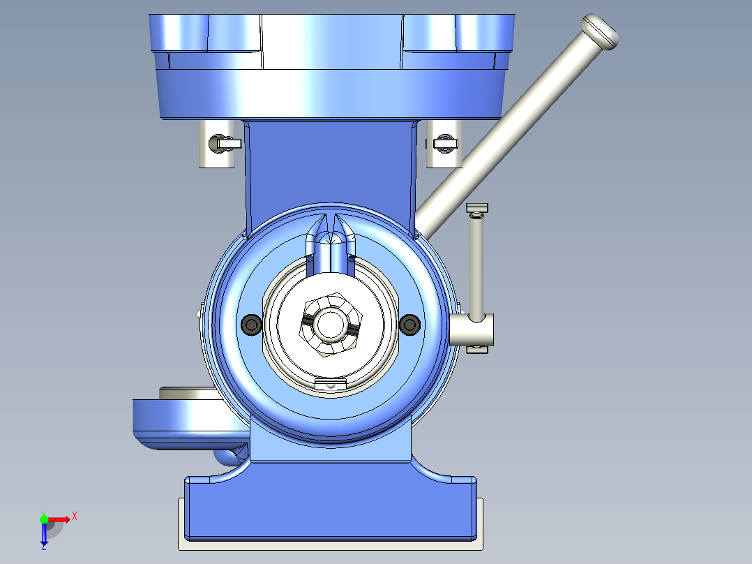 Harbour Freight 的 5 英寸台虎钳俯视图