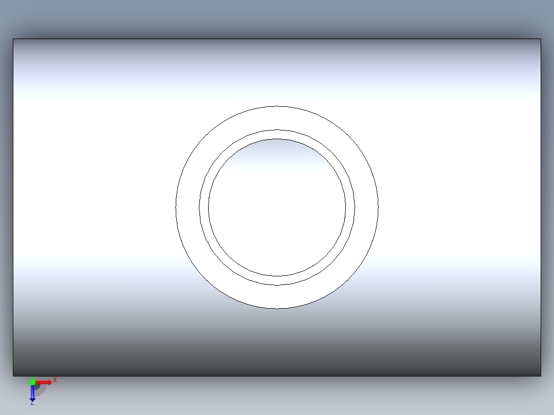 CPVC管件02-Sch80_ReducingTee_SxSxS_9801-249_2in x 1in俯视图