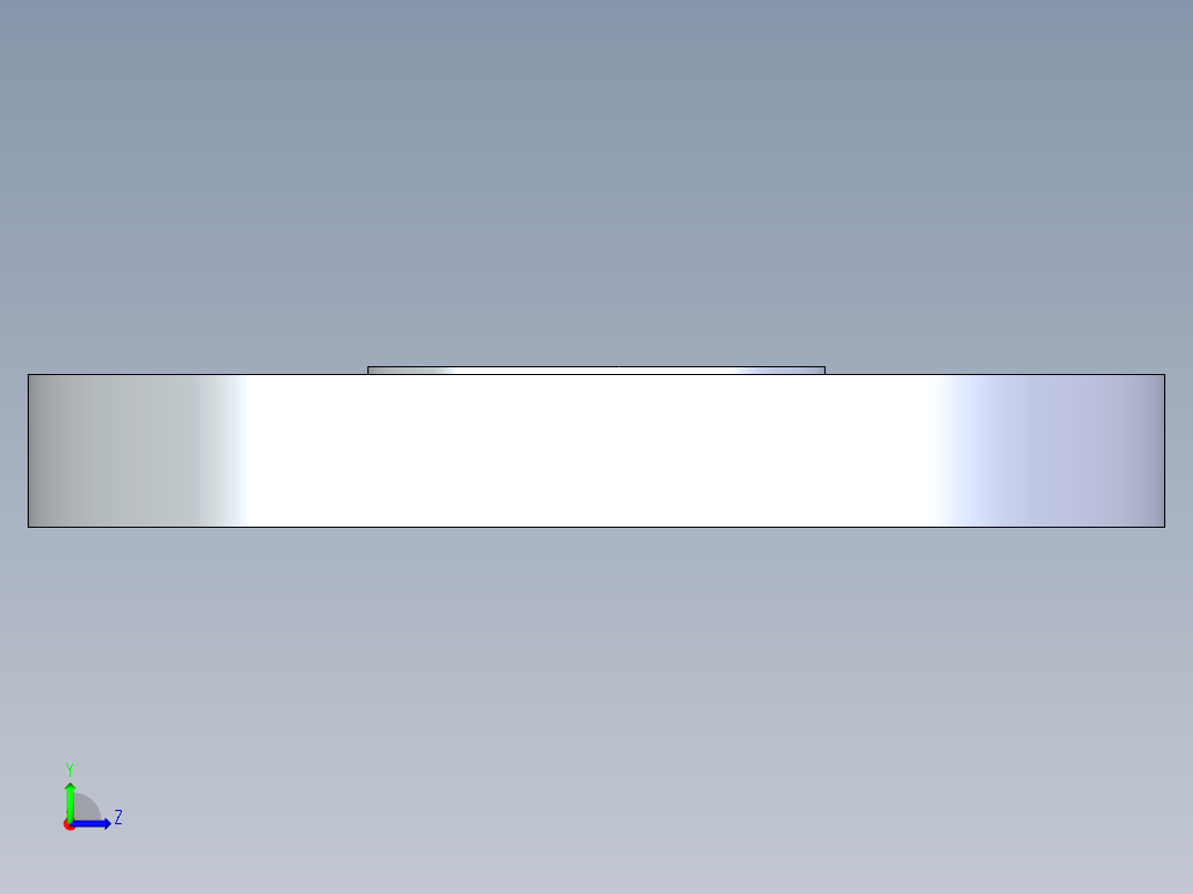 CPVC管件25-Sch80_Blind Flange_9853-010_1in左视图