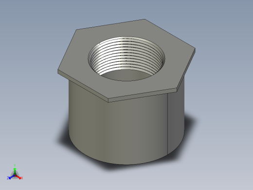 船舶管路系统SeaCor_ReducerBushing_FPTxSPIG_37J138291_2.5in x 1.5in正等轴测缩略图