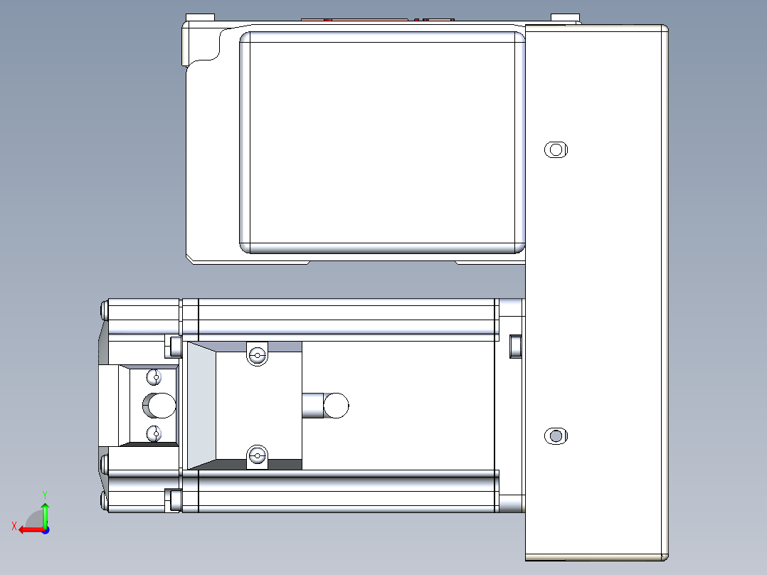 同步带全封闭直线模组TPA-HCB-110D-90-L1400-RP-C-P40-N3后视图