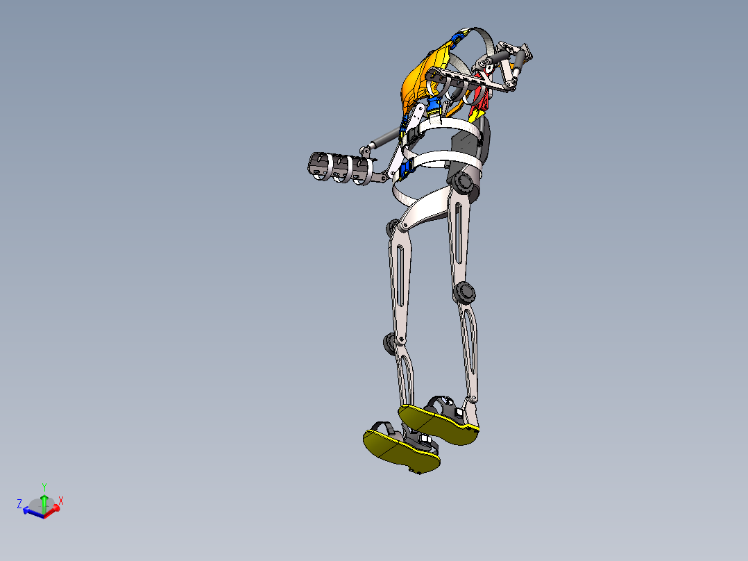 外骨骼总装SW三维模型