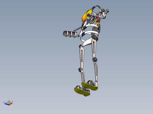 外骨骼总装SW三维模型