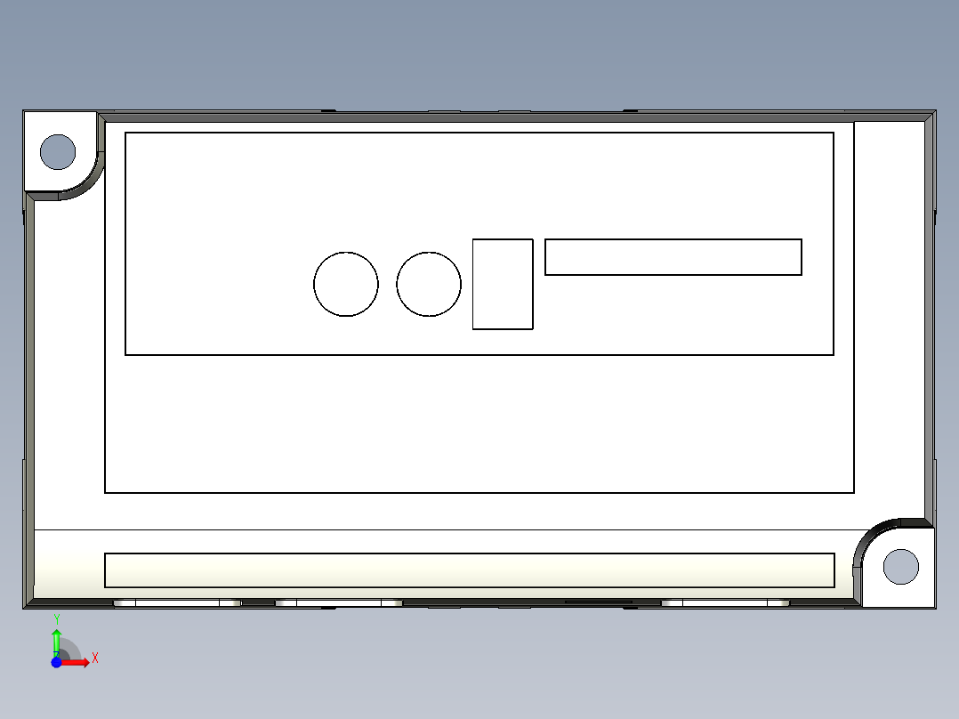 基恩士SJ-H_HC_HV_controller_kc图纸模型前视图