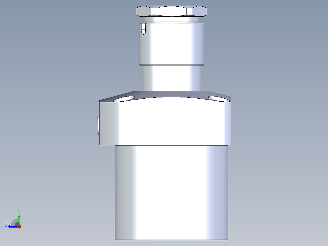KOSMEKLG1050-GR-Y30多系列多零件图纸模型右视图