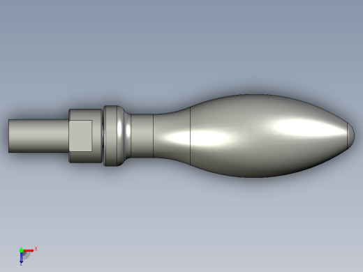 把手(迴轉)GR-3D多系列多零件图纸模型俯视缩略图