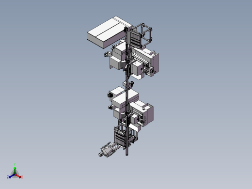 全自动送料系统自动磨削生产线正等轴测缩略图