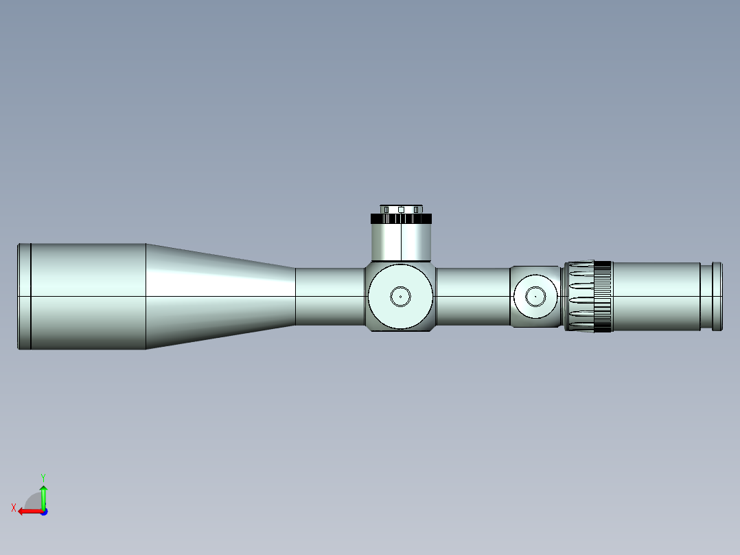 1015R15狙击步枪UG设计后视图