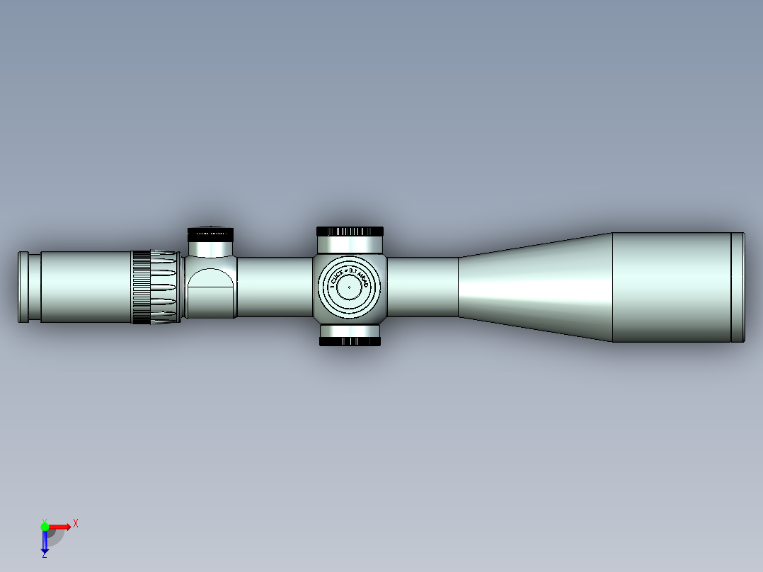 1015R15狙击步枪UG设计俯视图