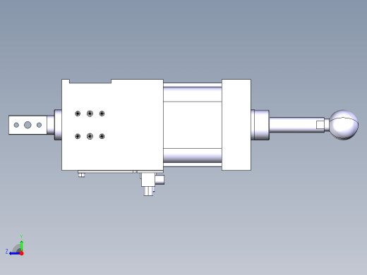 德克斯TUNKERS气缸数模SZK_63_1_Z_A22_T12_TUENKERS右视缩略图