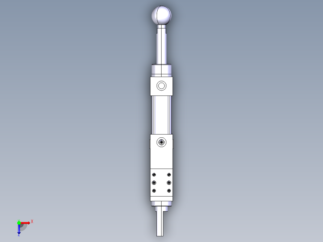 德克斯TUNKERS气缸数模SZK_63_1_Z_A22_T12_TUENKERS俯视图