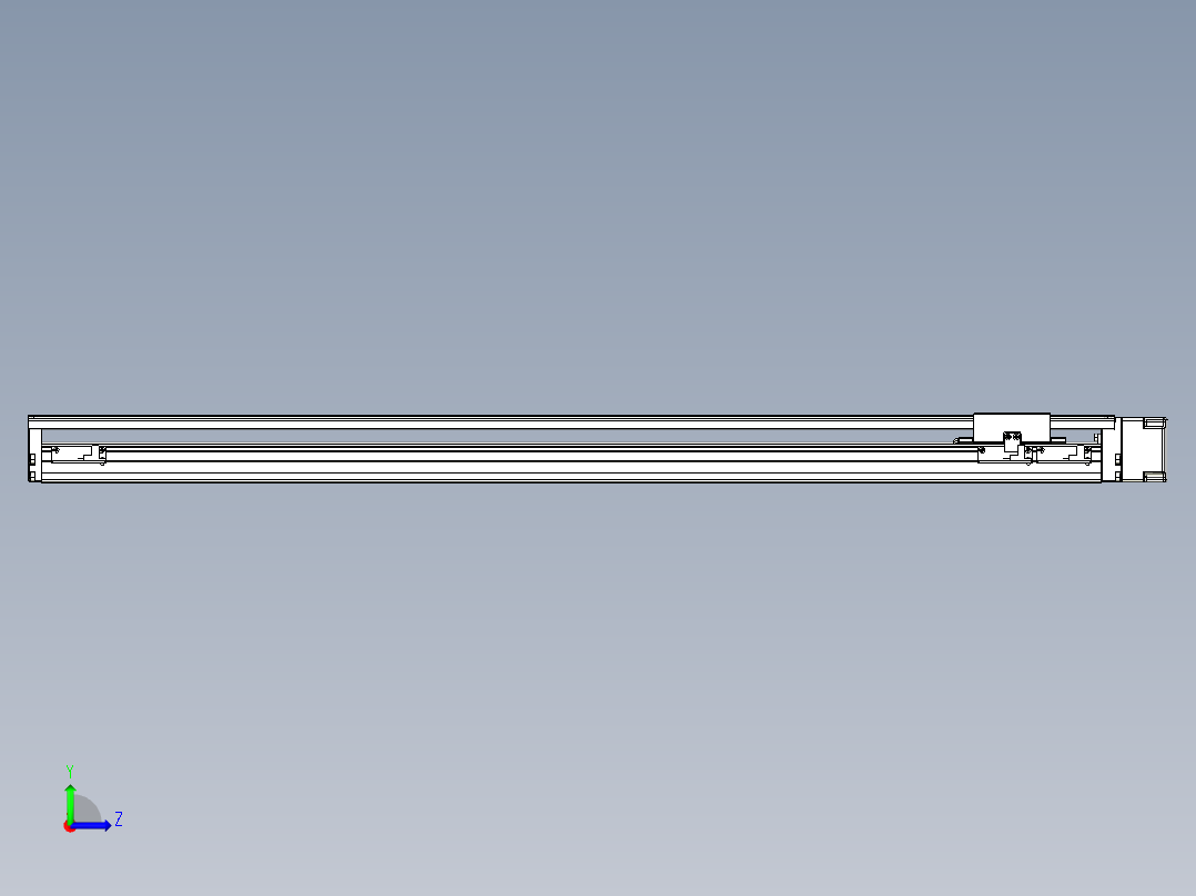 TPA-KNR-86E-1610C-L900A1-ML-BJ57-N3线性模块铝制底座左视图