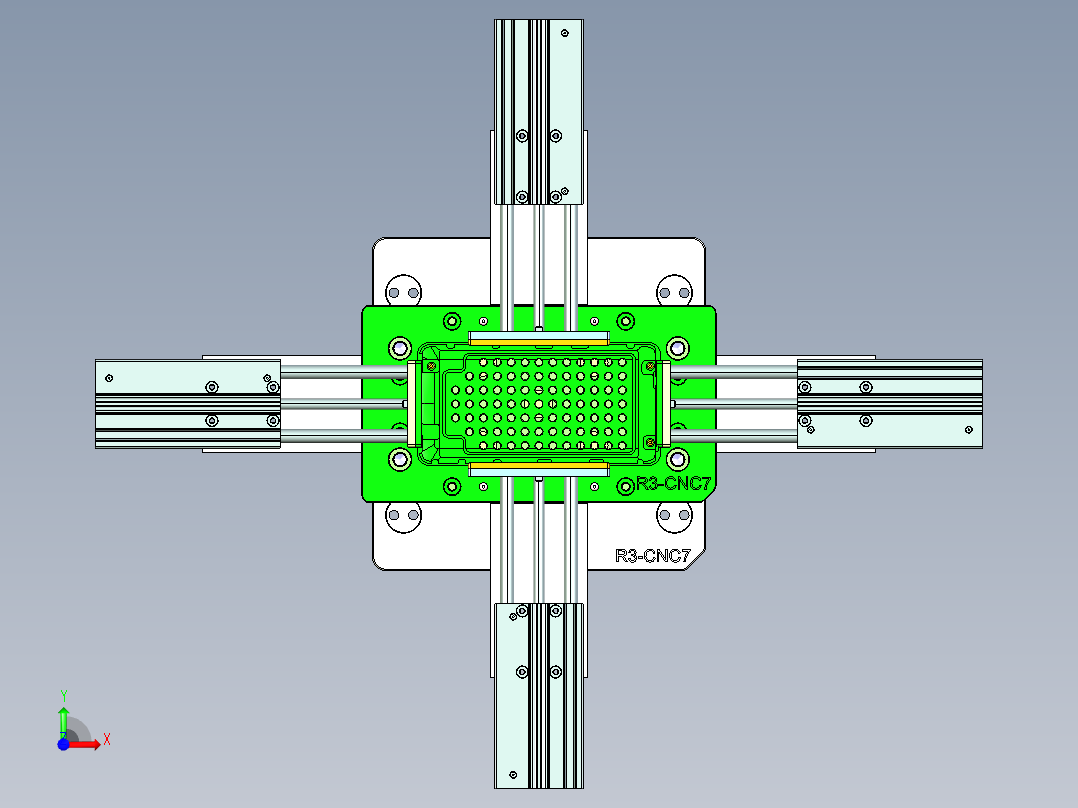 R3-笔记本CNC工装夹具三维模型CNC7-1228前视图