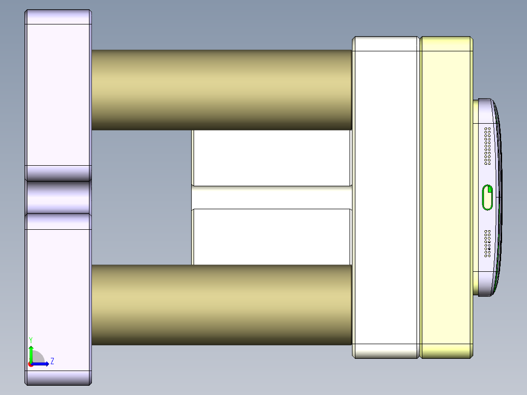 X1-笔记本CNC工装夹具三维模型CNC8-0424左视图