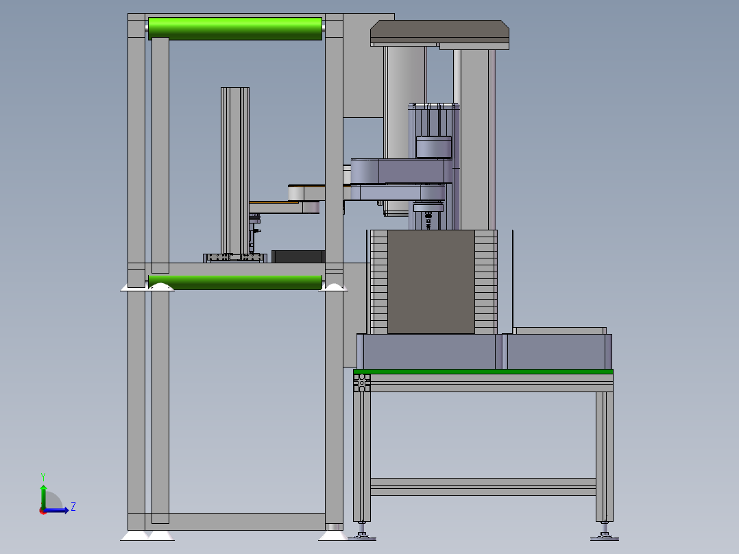 在线自动扫码测试机sw21可编辑左视图