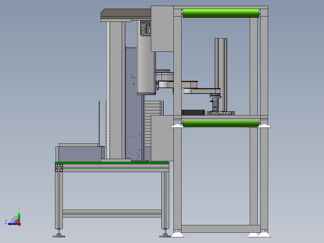 在线自动扫码测试机sw21可编辑右视图