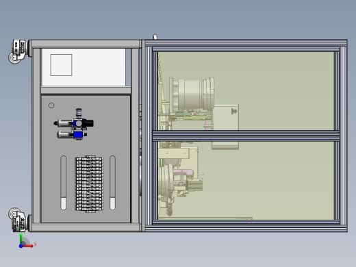 弹簧销钉六工位组装sw20可编辑前视缩略图