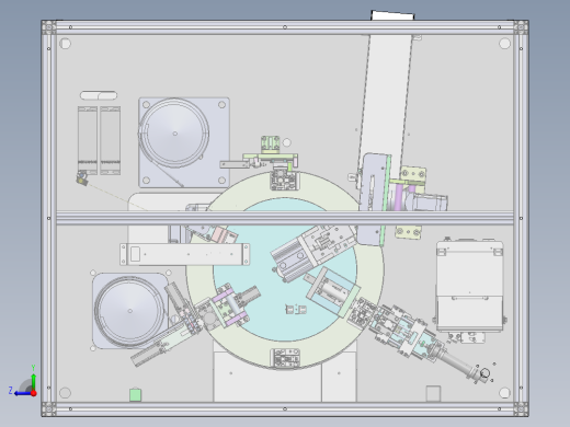 弹簧销钉六工位组装sw20可编辑右视缩略图