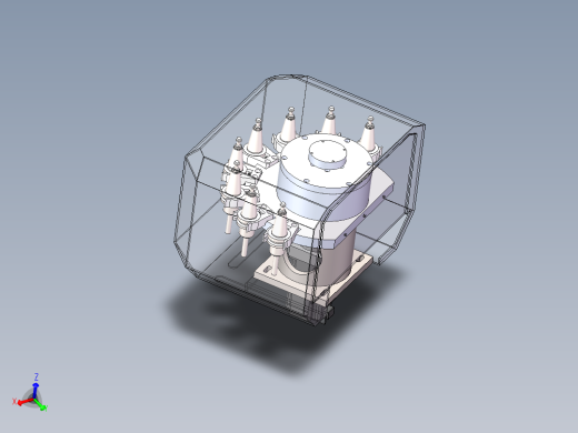 斗笠式刀库换刀刀盘sw18可编辑