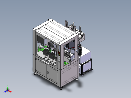 自动装支架盖板锁螺丝sw22可编辑正等轴测缩略图