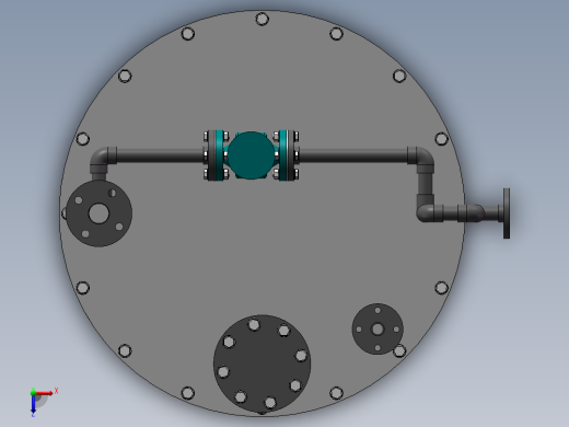 DN800酸雾吸收器俯视缩略图