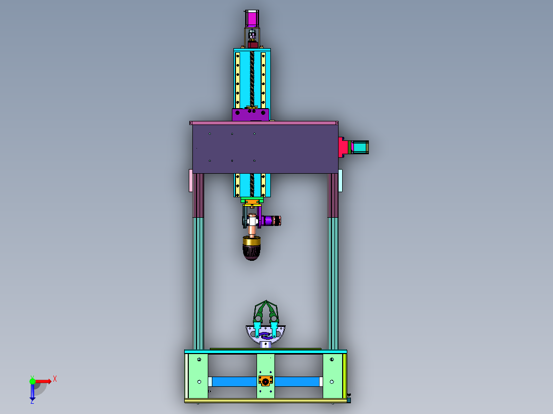 仪岩棉板厚度测量仪俯视图