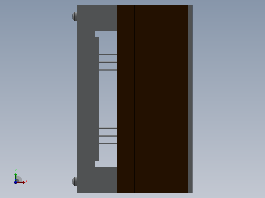 注塑模具、模具(104)前视图