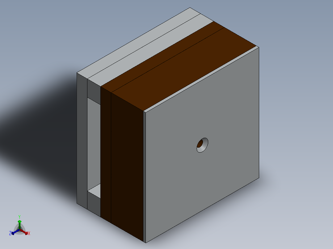 注塑模具、模具(104)正等轴测图
