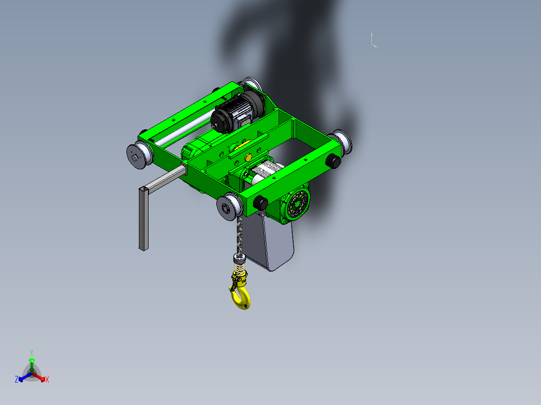 起重机(3)正等轴测图