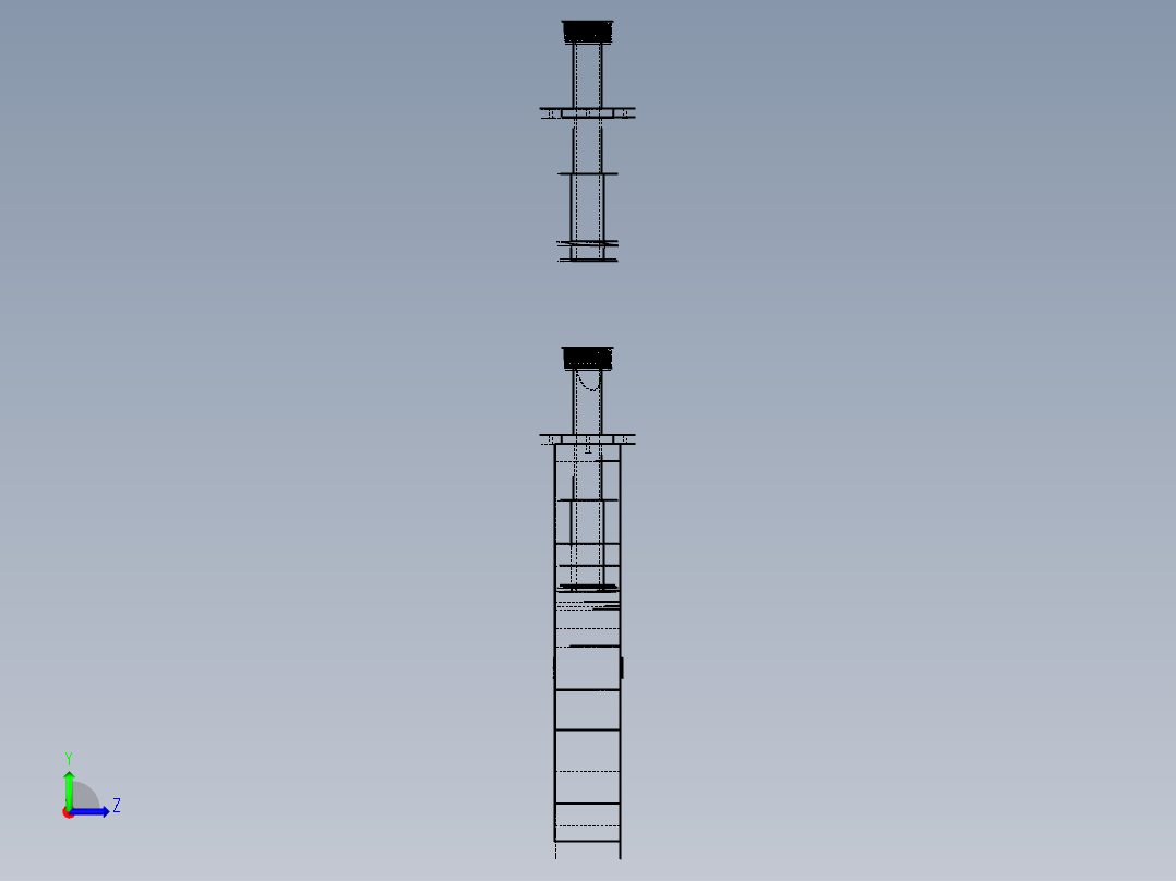 真空泵进气嘴左视图