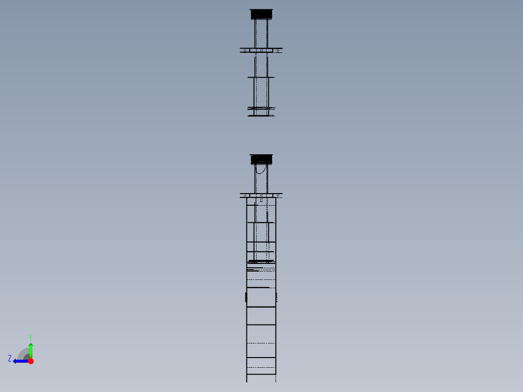 真空泵进气嘴右视图