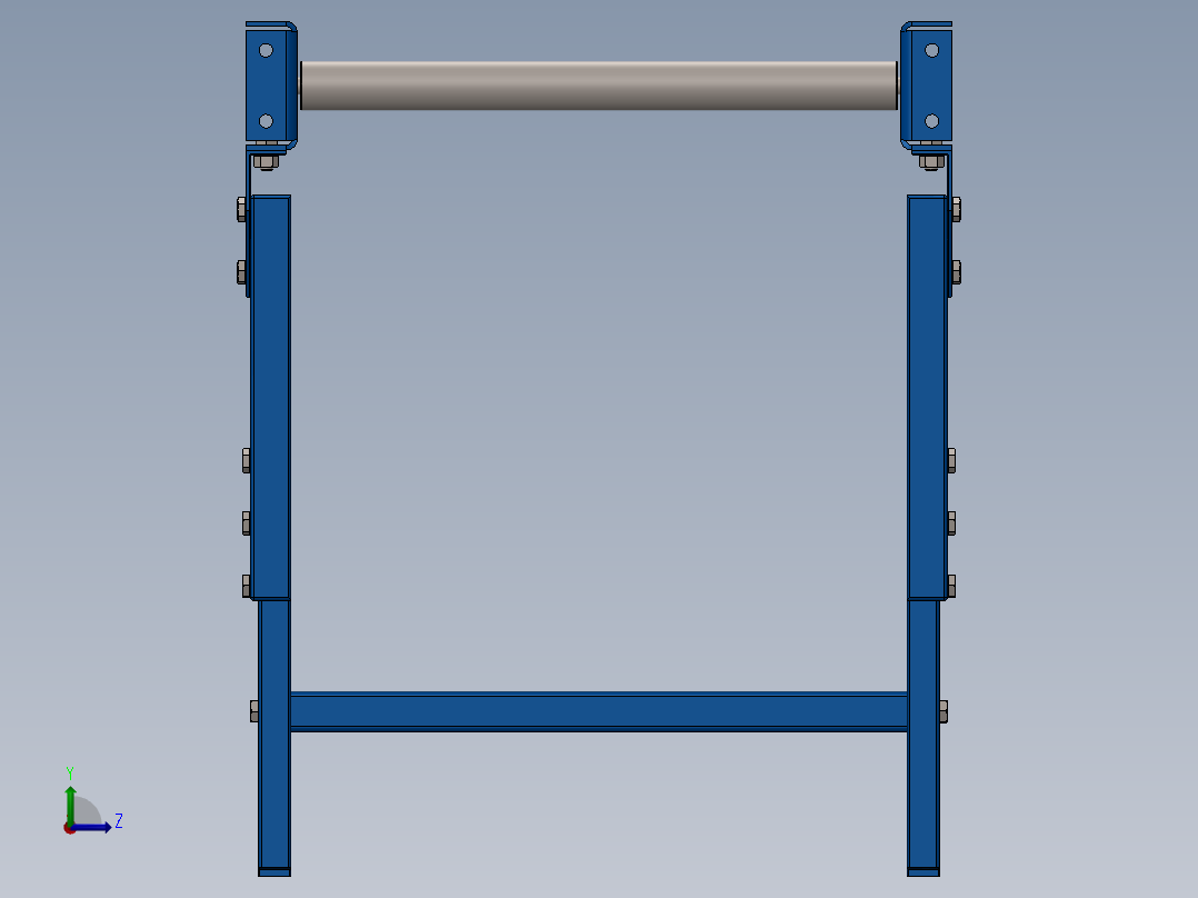 滚筒输送机左视图