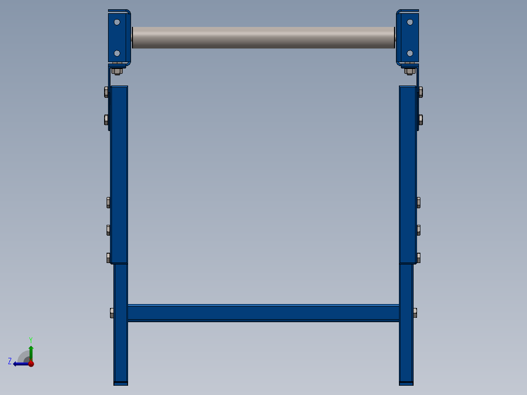 滚筒输送机右视图
