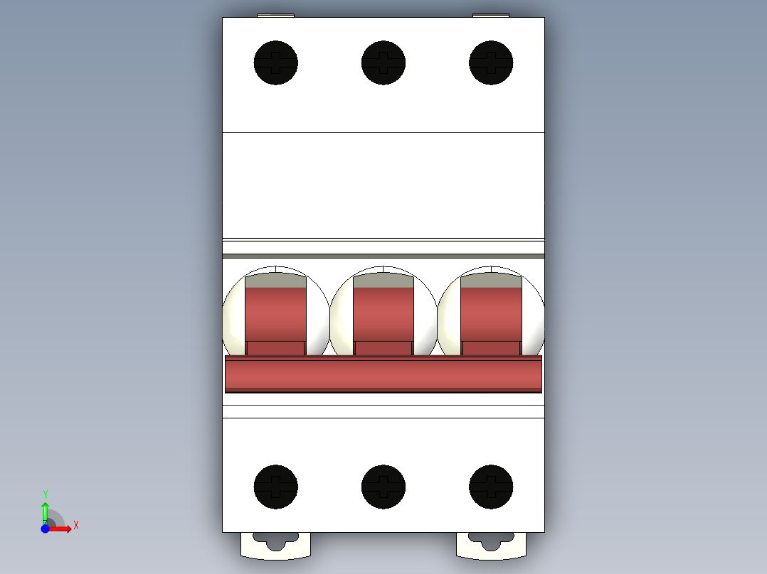 开关空开前视图