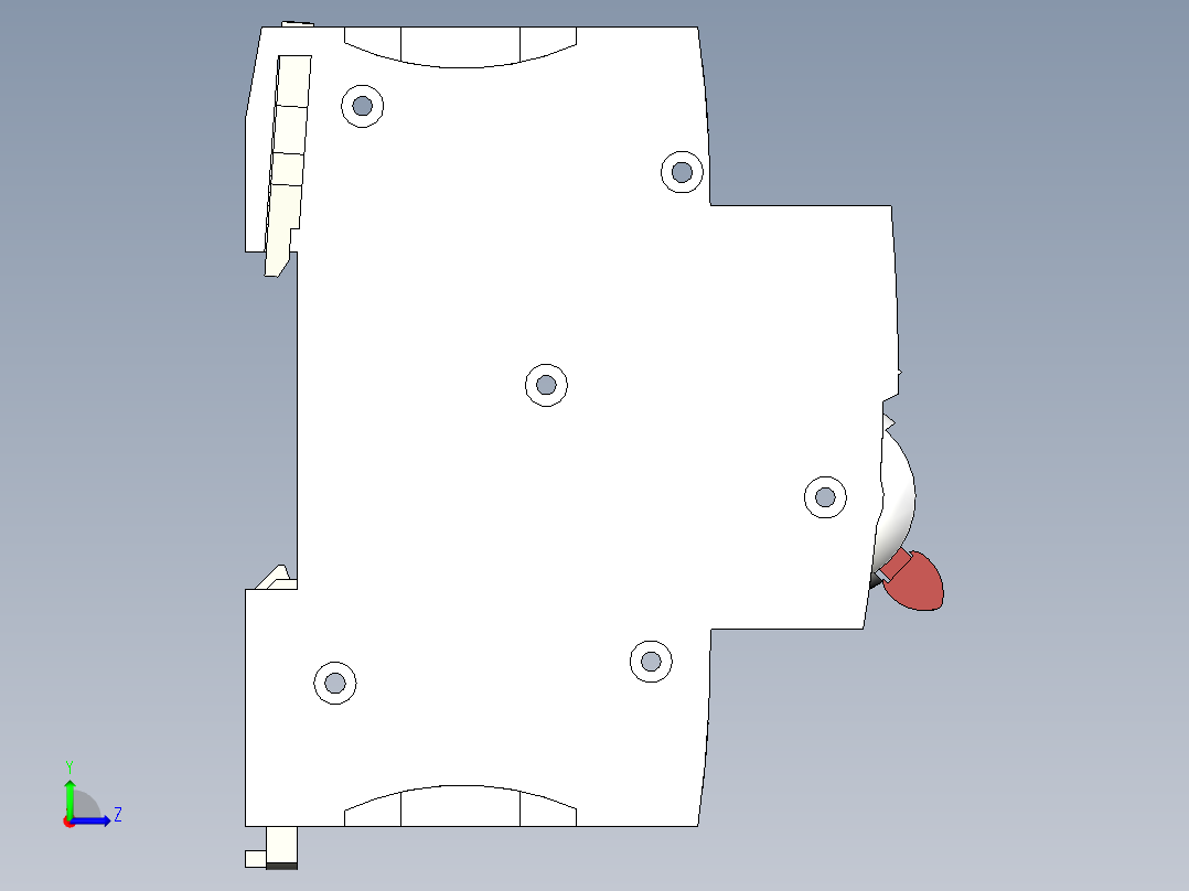 开关空开左视图